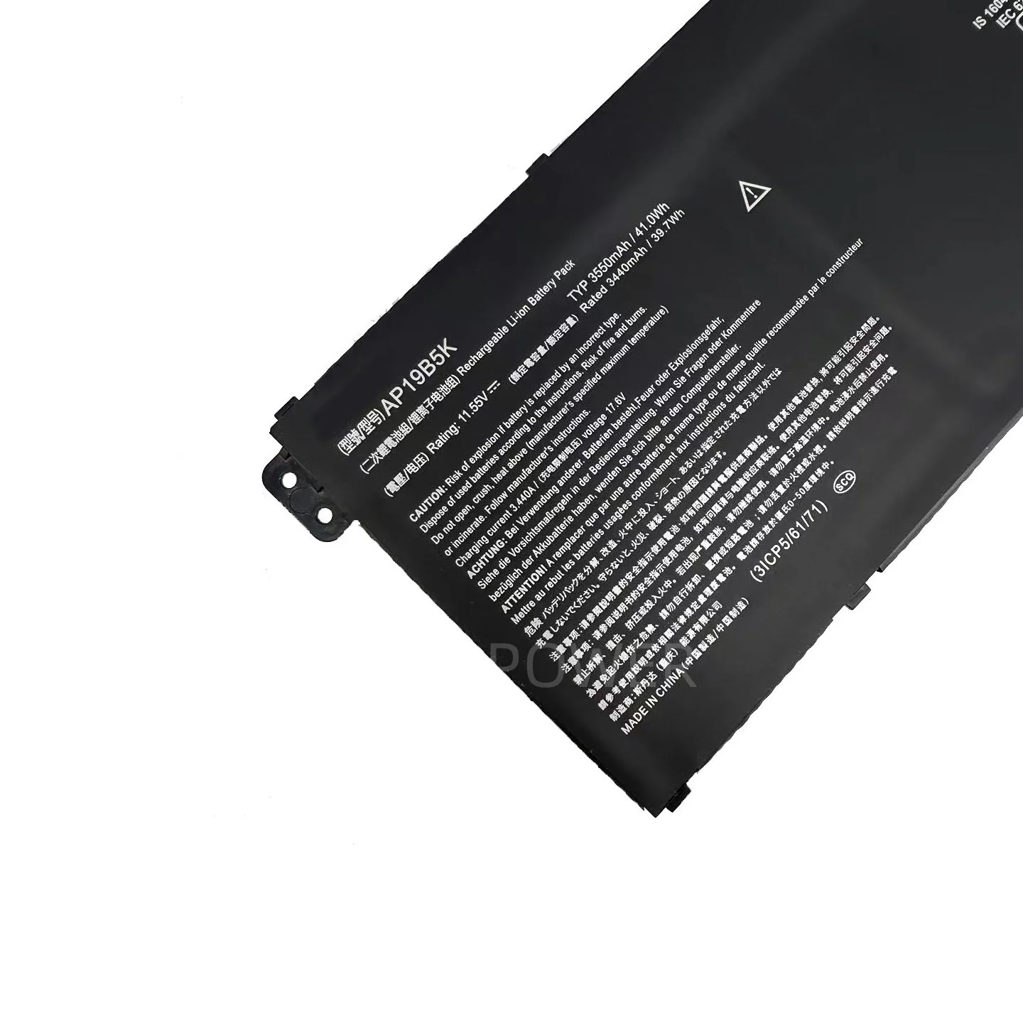 New Laptop Battery AP19B5K 11.55V 41WH 3550mAh High Quality For Acer Chromebook 314 C922 CB314-2H KT.00305.011 A315-56