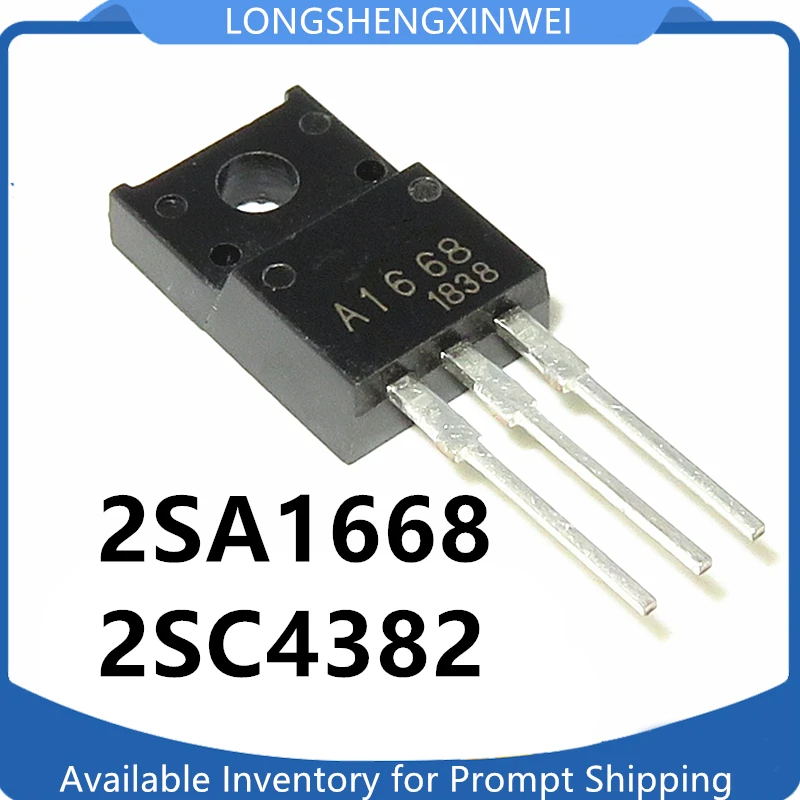 1pair/2PCS （1pcs 2SA1668+1pcs 2SC4382）A1668 C4382 TO220F Power Amplifier Paired Triode