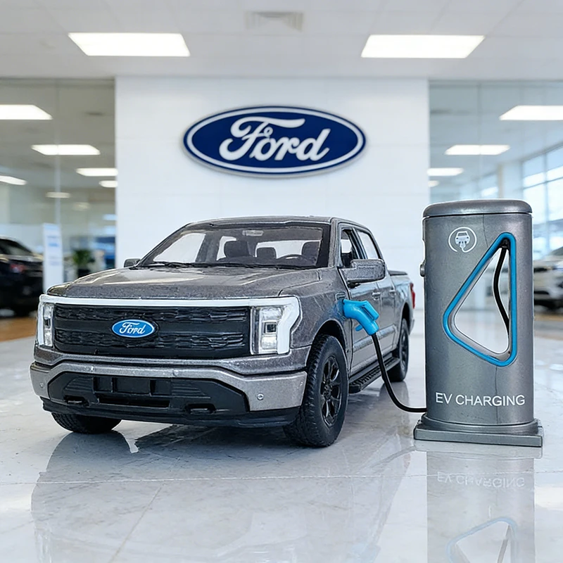 

Масштабная модель автомобиля Ford F150 Lightning Platinum 2022 (1:36) из сплава, со звуком и светом, откатным механизмом, детская игрушка, коллекционная, подарок на день рождения