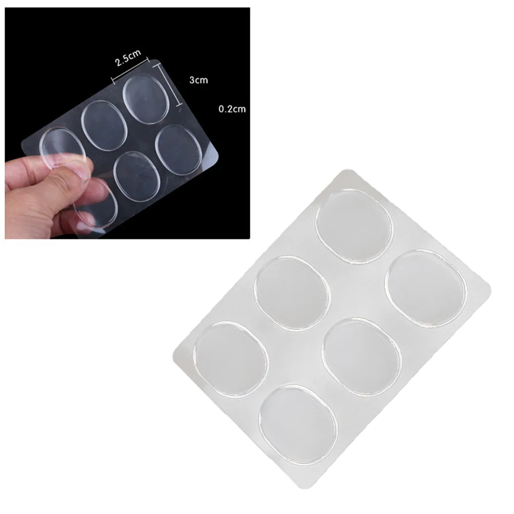 Coussinets en gel de silicone pour chaussures, 6 pièces