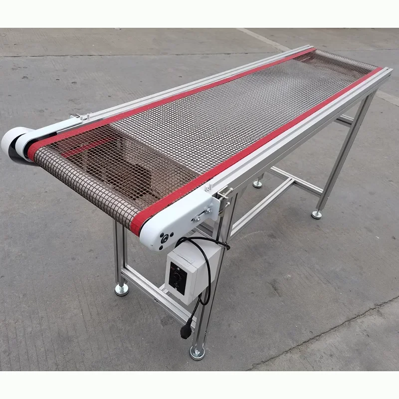 High temperature 300 Degree C heat resistant wire mesh Belt Conveyor for Food Industry