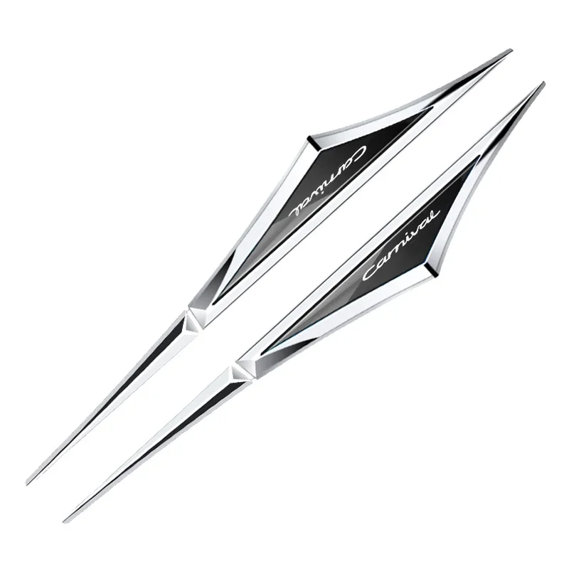 2pcs 3d alloy car stickers car accsesories accessory for kia carnival