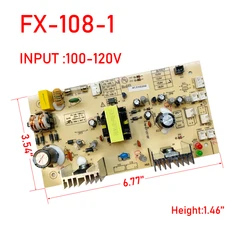 FX-108-1 kırmızı şarap dolabı elektrik panosu ana kurulu güç kaynağı buzdolabı aksesuarları 100-120V 15.9V devre