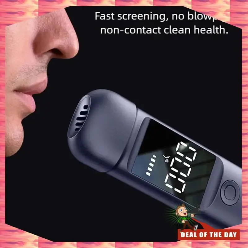 تسليم 24 ساعة جهاز اختبار شرب الكحوليات الصغيرة الرقمية LCD جهاز اختبار شرب الكحول آلة محلل التنفس جيب الكحول