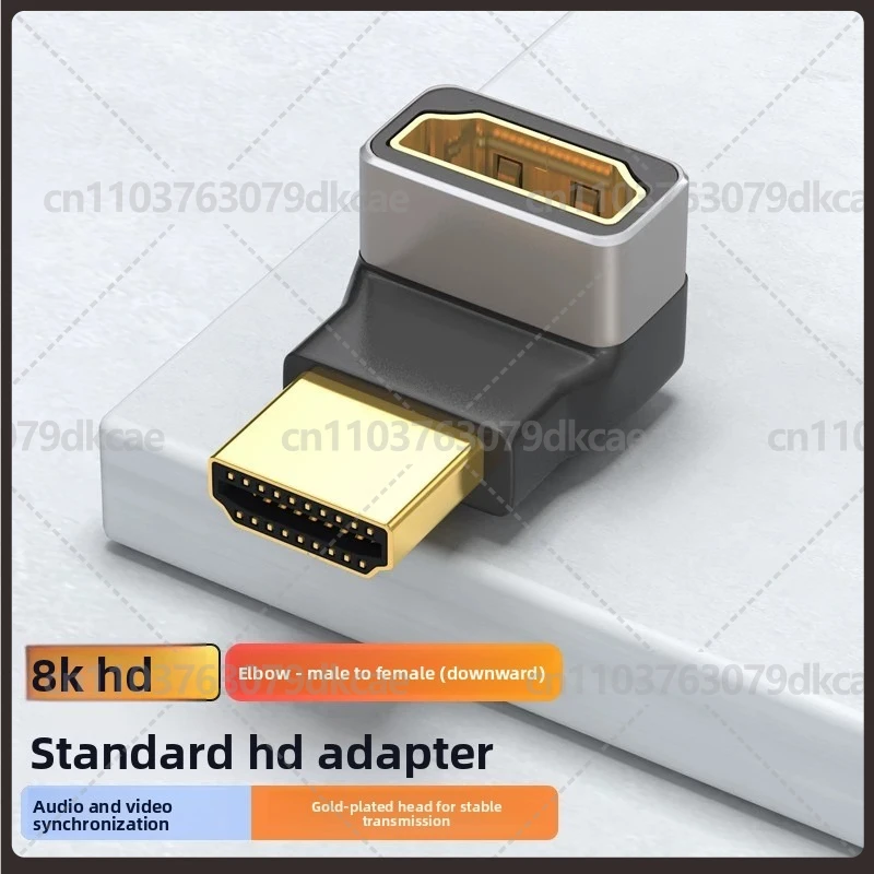 For Tengfei HDMI 90 Degree Elbow Adapter Male to Female Right Angle Connector 4K@60Hz HDTV Monitor Extension Cable（3pcs）