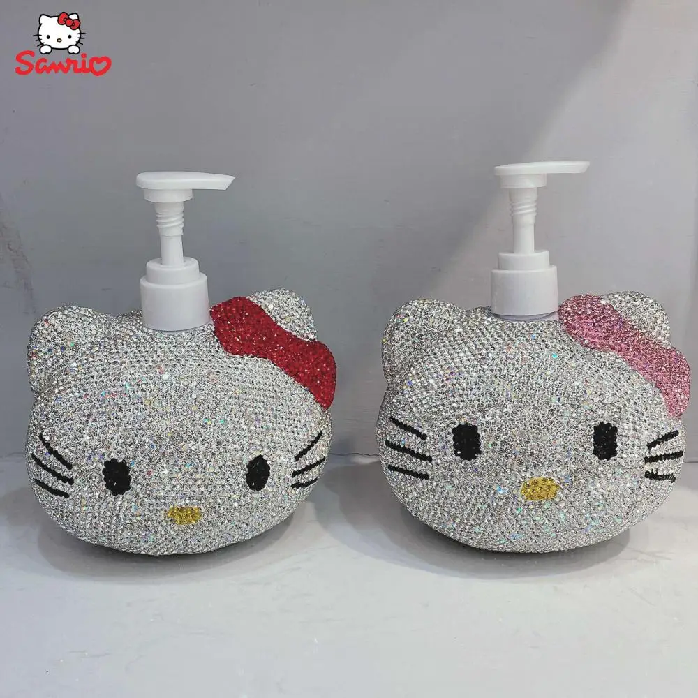 

Luxury Hello Kitty Cartoon Split bottle Kawaii Sanrio HelloKitty Shampoo Hand Sanitizer Bath Gel Travel Lotion Separate Bottles