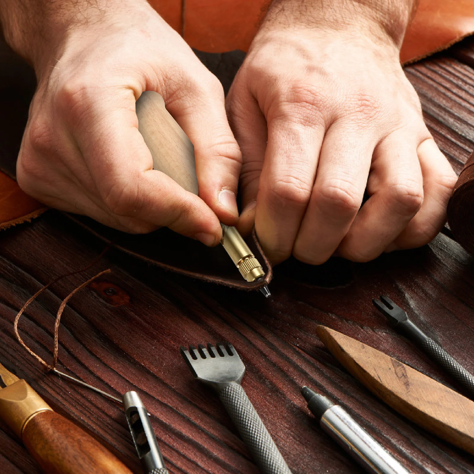 

6pcs Tool Set 1.5Mm 2Mm 2.5Mm 3Mm 3.5Mm 4Mm Alloy Steel Hollow Punch For Craft Belt Canvas Webbing Puncher Tool