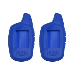 2pcs Silicone Case for BANVIE 2 way motorcycle  alarm system Remote Control Key Fob Chain