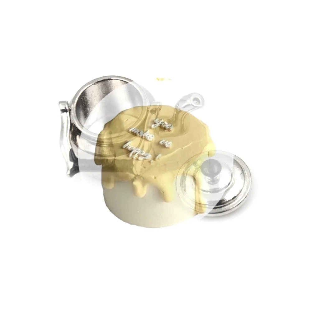 

1Pc 1:12 Dollhouse Mini Tea Kettle Tea Pot Realistic Simulation Pretend Play Furniture Accessories Dollhouse Decor Kids Gift