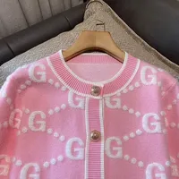 O-neck Sweater Femme Fashion Letter Patchwork Knitting Cardigan Fashionable Coat Top Tee Women's Autumn Winter Sweet Buttons