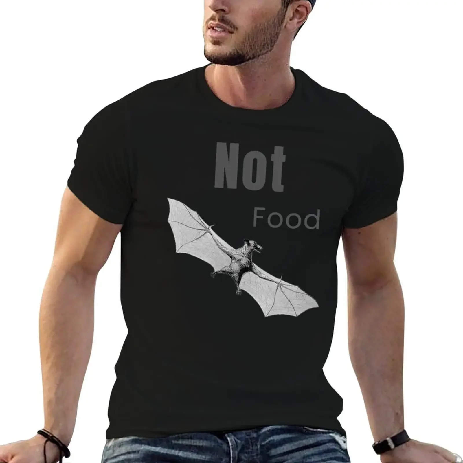 

Bats are not food T-Shirt cheap stuff rapper graphic tees oversizeds kawaii clothes mens graphic t-shirts big and tall