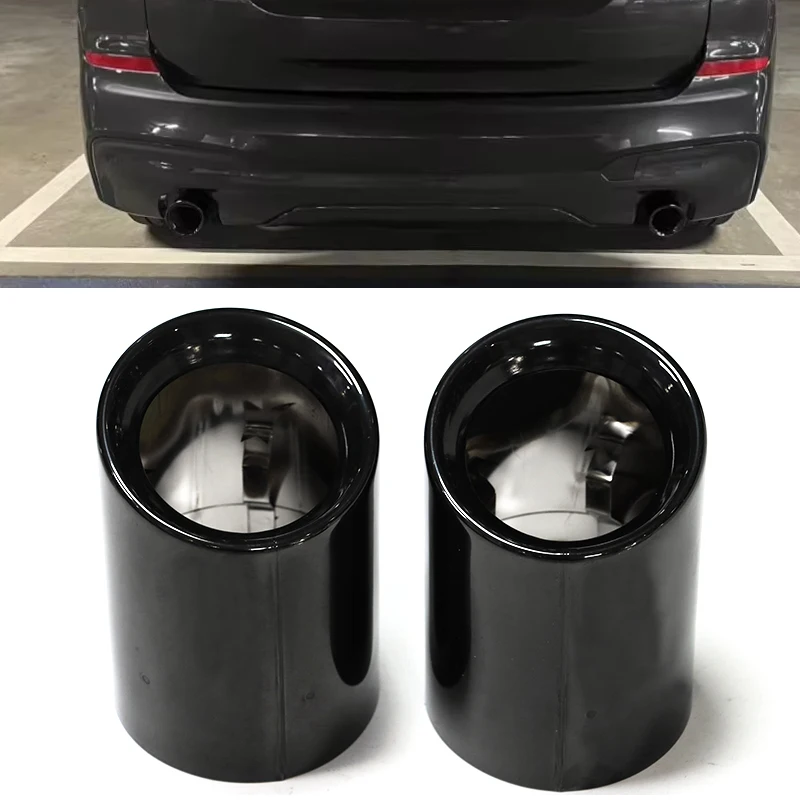 

Car Accessories Original MufflerTailpipe Car Exhaust Tip Decoration Auto Parts For BMW X3 G01 X4 G02 2019 2020 2021 Exhaust Trim