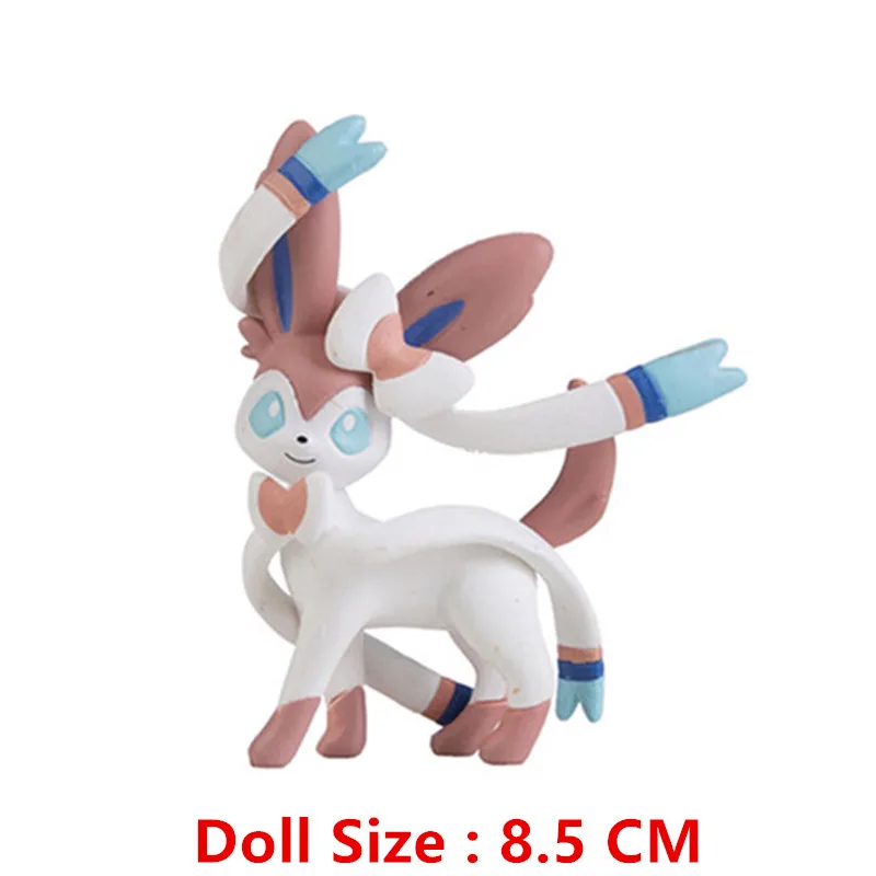 Pokemon Anime Actionfiguren-Set - Pikachu Sonnenelf Eevee Gengar Monster Cartoon-Modell Spielzeug Geschenk für Großhandelskäufe – Detail 28