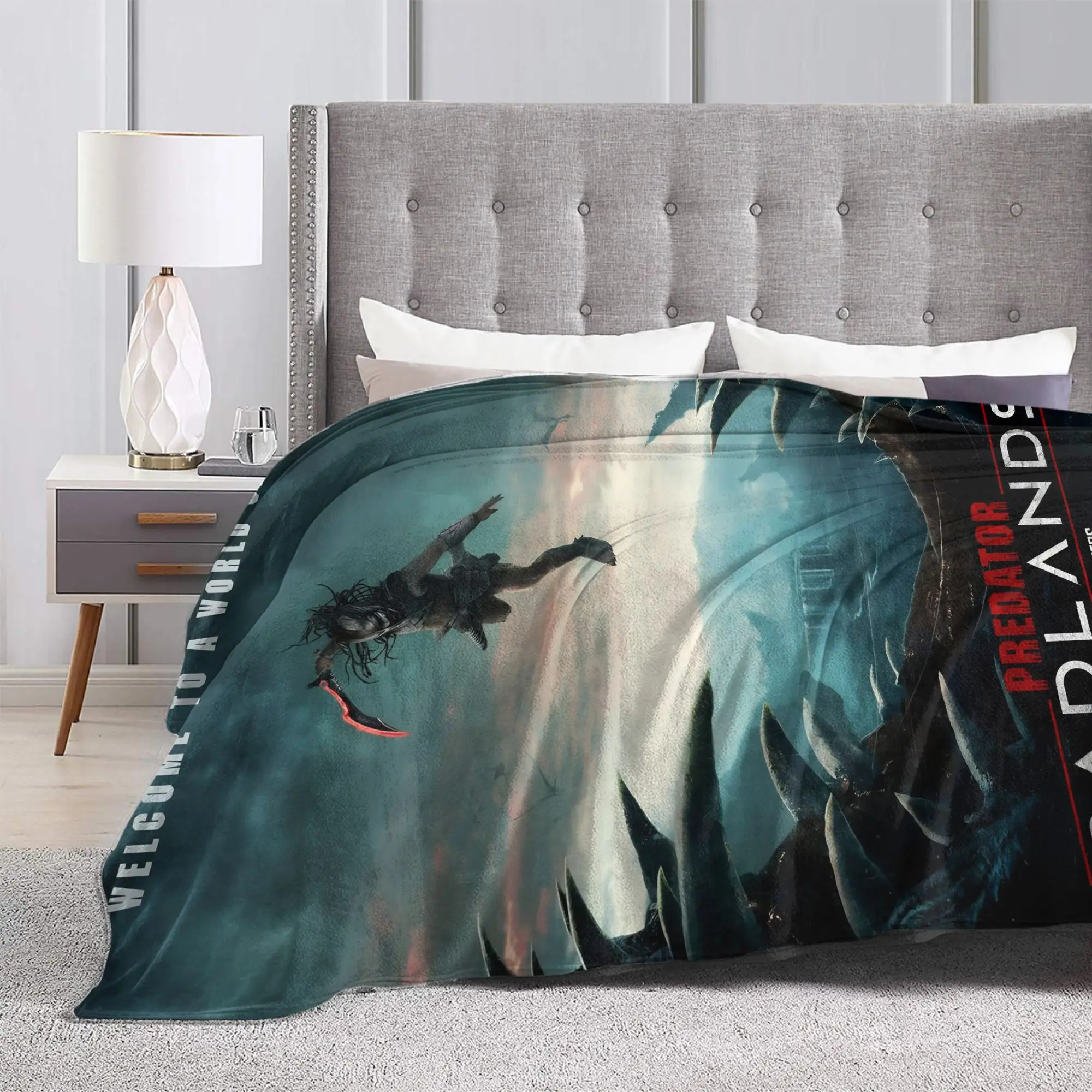 المفترس Badlands 2025 أفلام بطانية السفر مكتب الفانيلا رمي بطانية للمنزل ديكور سوبر دافئ مخصص المفرش هدية فكرة