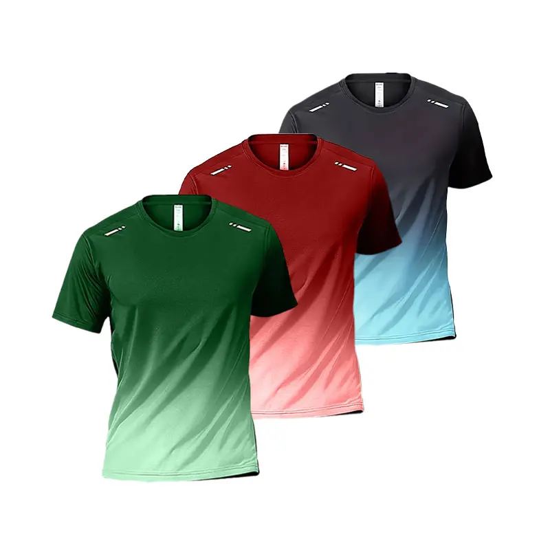 

2/3 Pieces Summer Men's Printed Quick-drying Breathable Short-sleeved Plus Size Loose Sports Casual T-shirt Multicolor Choice