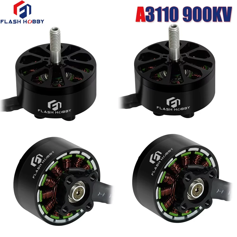 4pcs Flashhobby A3110 3110 900KV Brushless Motor 6S LIPO for FPV Freestyle 9inch 10inch Long Range Cinelifter Drone FPV Model