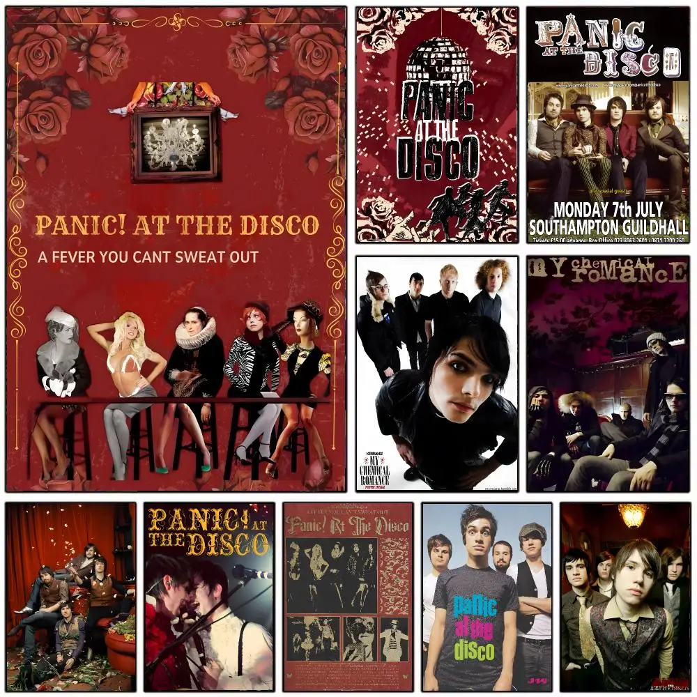 theatrical band P-Panic At The Disco Poster Modern Home Decoration Interior Design & Contemporary Wall Art Collection