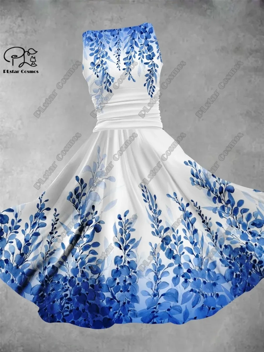 3D printing new starry sky gradient pattern vest dress series as a gift for yourself  1