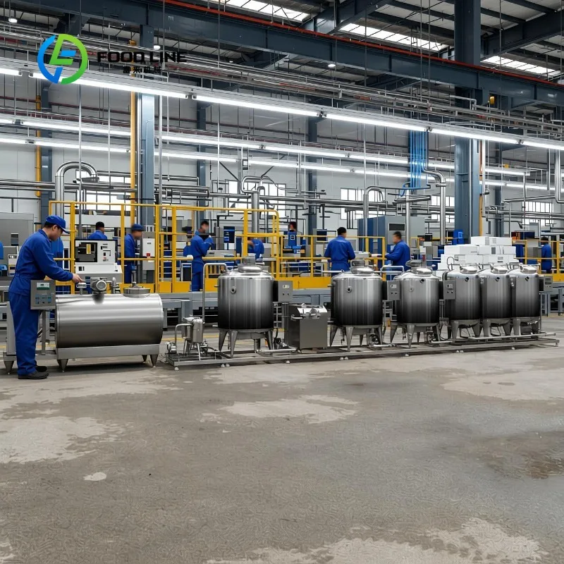 Customized Medium Sized Commercial Dairy Processing Machine for Cheese Butter and Yogurt Production in Dairy Plants
