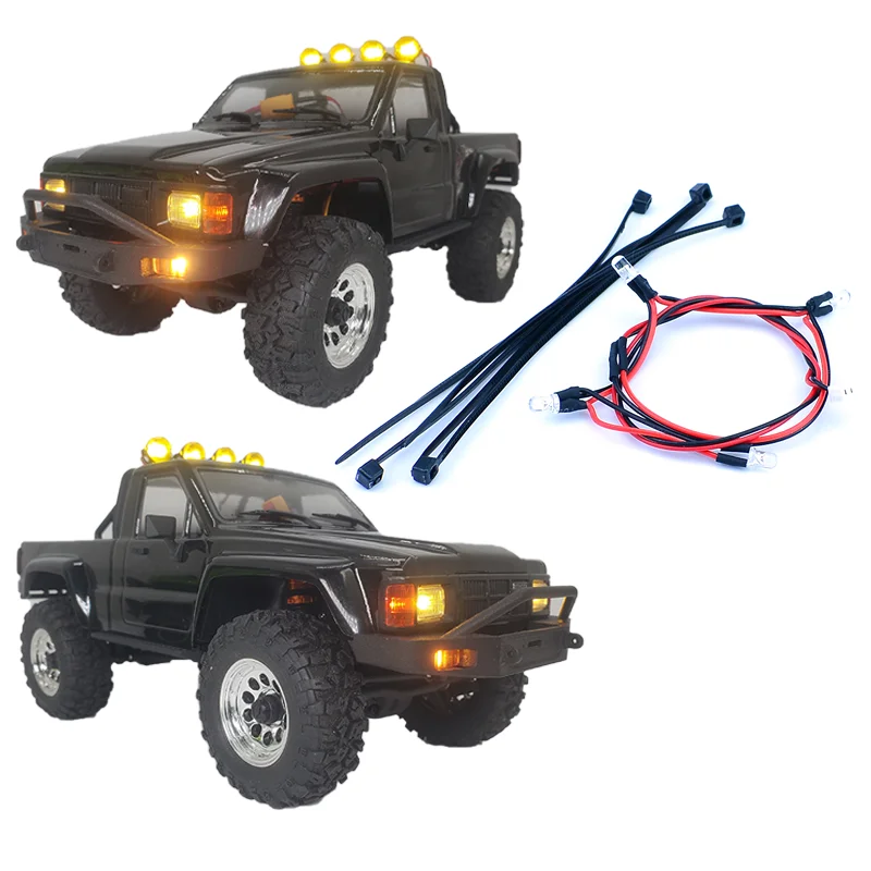 LED 3V Roof Lights for 1/18 HPI Venture 18 Hilux 1985 SR5 RC Remote Control Model Car Upgrade Accessories