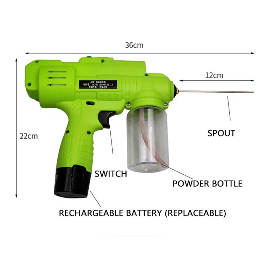 12v Termite Powder Spraying Machine Powder Spraying Gun Dry Powder Insecticide and Termite Sprayer with battery