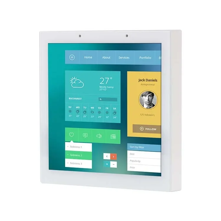 

2026 Embedded AC Power Intelligent Automation Control IPS Capacitive Touch Screen Control Panel With RS485