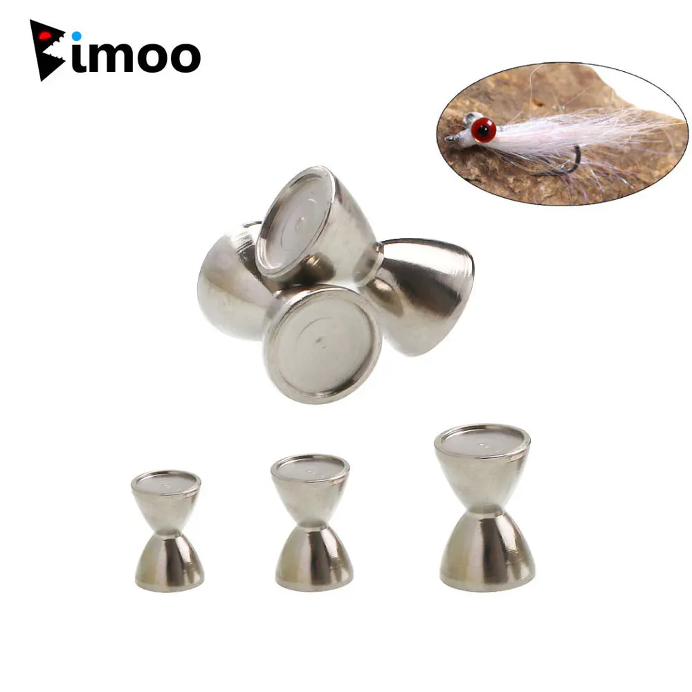 Bimoo 20PCS Contas de Latão Ponderadas e Afundadas para Pesca, Material para Montagem de Iscas e Olhos de Halteres, para Iscas de Pesca em Água Salgada Crazy Charlie
