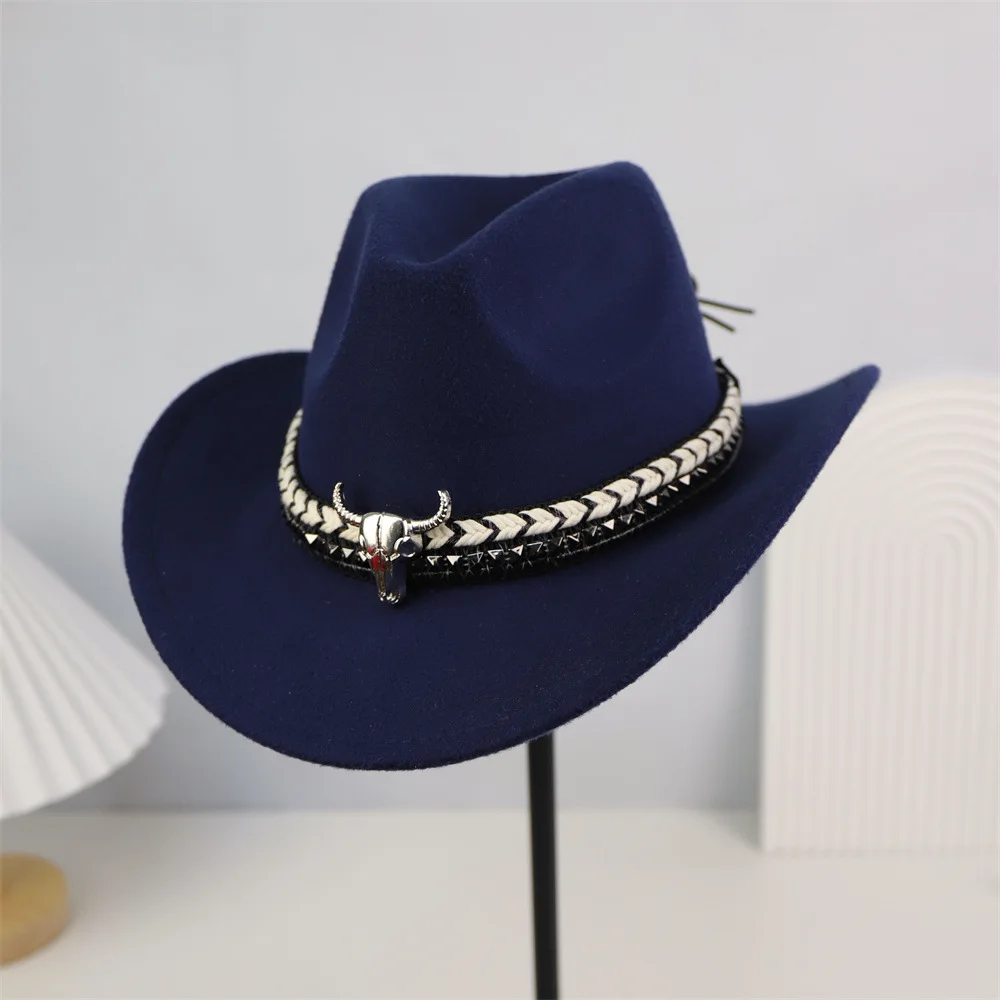 2026 1 Stück Neuer Herzförmiger Cowboy-Kopfschmuck Filzhut Neuer Outdoor-Hut für Männer und Frauen Ritterhut – Detail 9