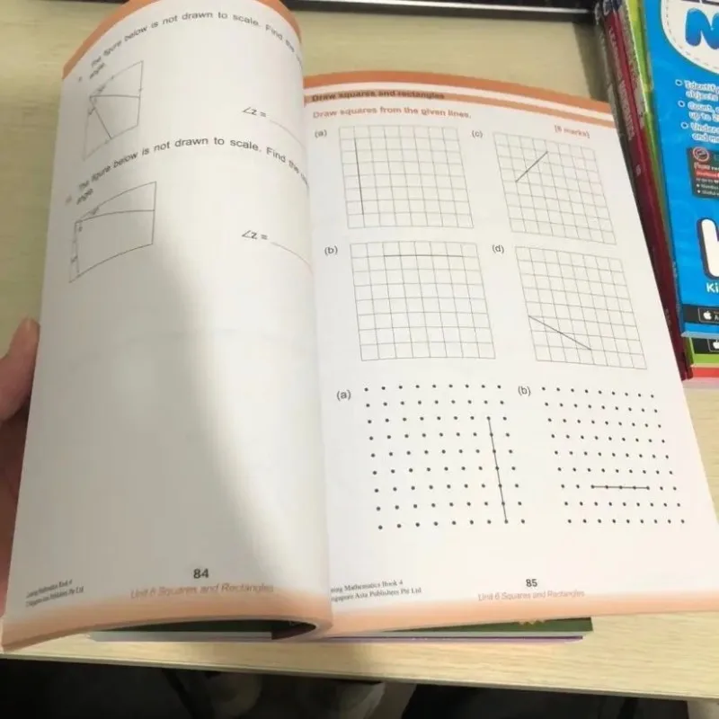 Buku tulis matematika Inggris Singapura 9 buku kerja Sap pembelajaran matematika prasekolah buku pendidikan dini pengajaran sekolah dasar Livros