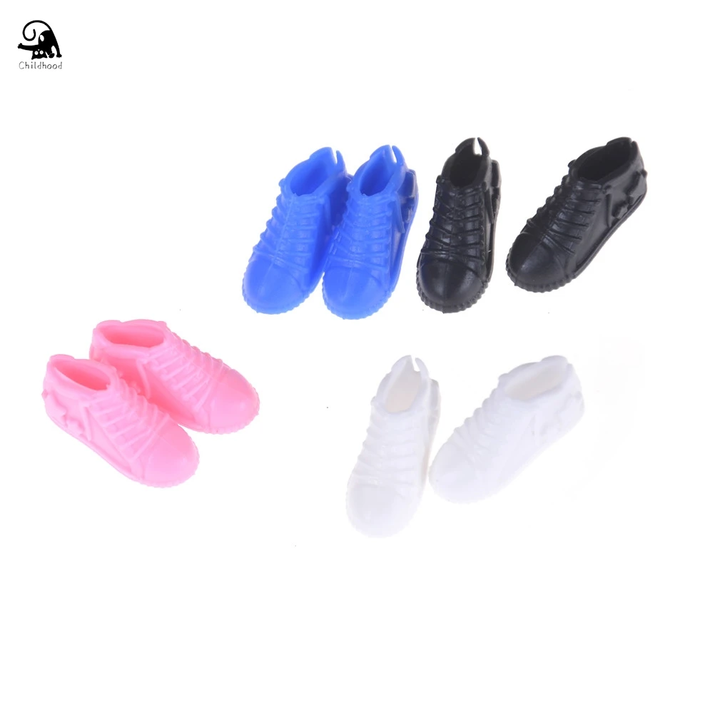 4Pairs Colorful Fashion Sneackers For Doll Mini Toy for  Doll Shoes Accessories gift for 29-30cm doll