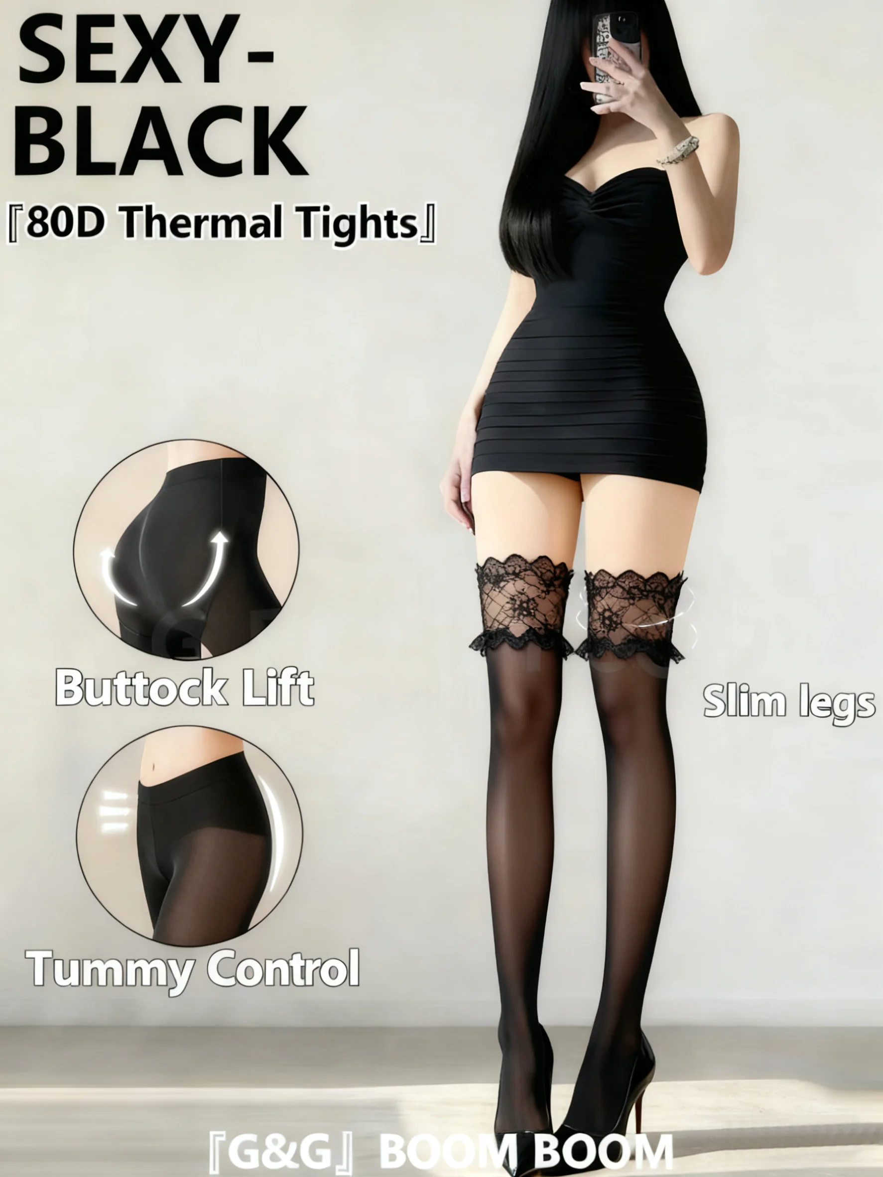 

Women Stockings Floral Lace Patchwork Over Knee Thigh High Socks Female Wide Lace Flower Silicone Transparent Sock High Quality