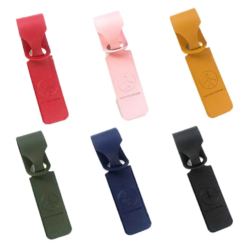 

Check-in Handbag Label Holiday Travel PU Leather Airplane Suitcase Tag Boarding Pass Travel Luggage Tag Travel Accessories