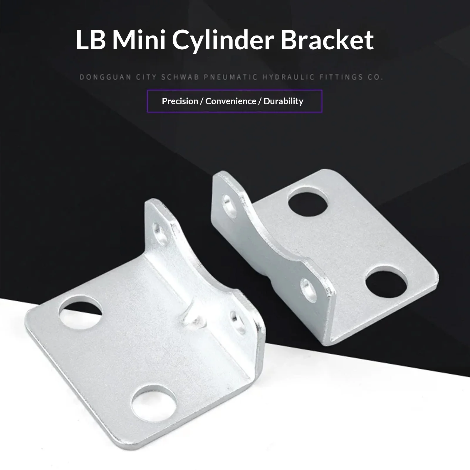 Cast Iron LB Foot Mount Bracket For SC Standard Air Cylinder LB32/40/50/63/80/100/125/160 Pneumatic Cylinder Fixing Support