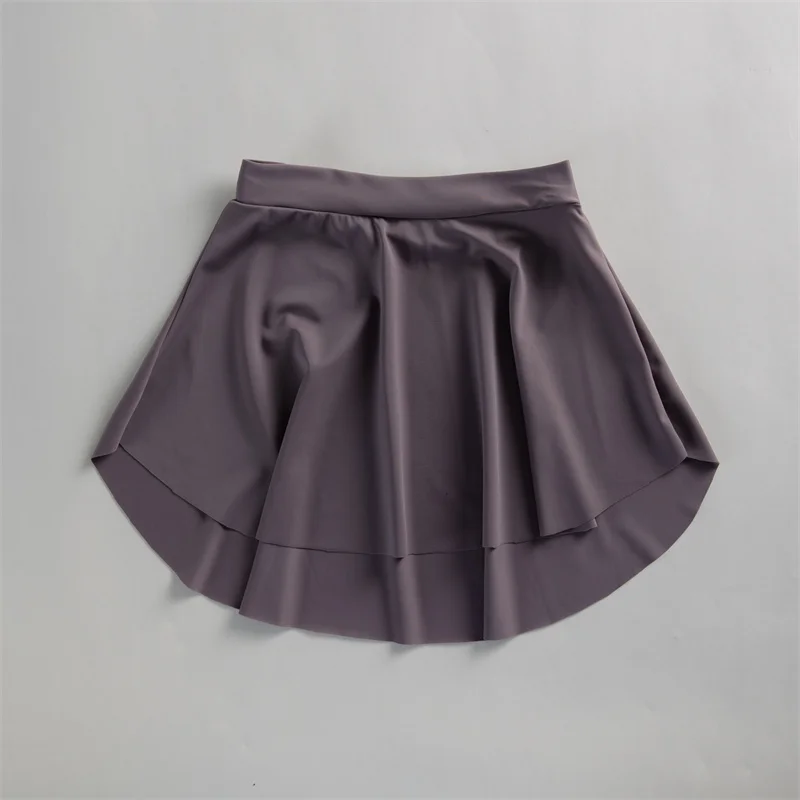 Hot Sale High Quality Many Colors Nylon Spandex Yoga Sports Kids Girls Women Adult Ballet Dance Skirts