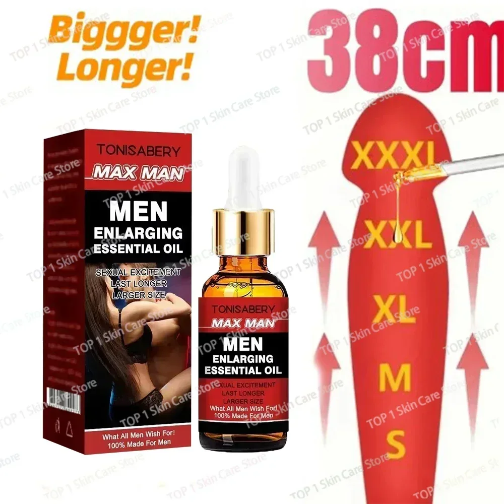 Natural men's essential oils enhance penile erection, boost male confidence, and make your partner happier