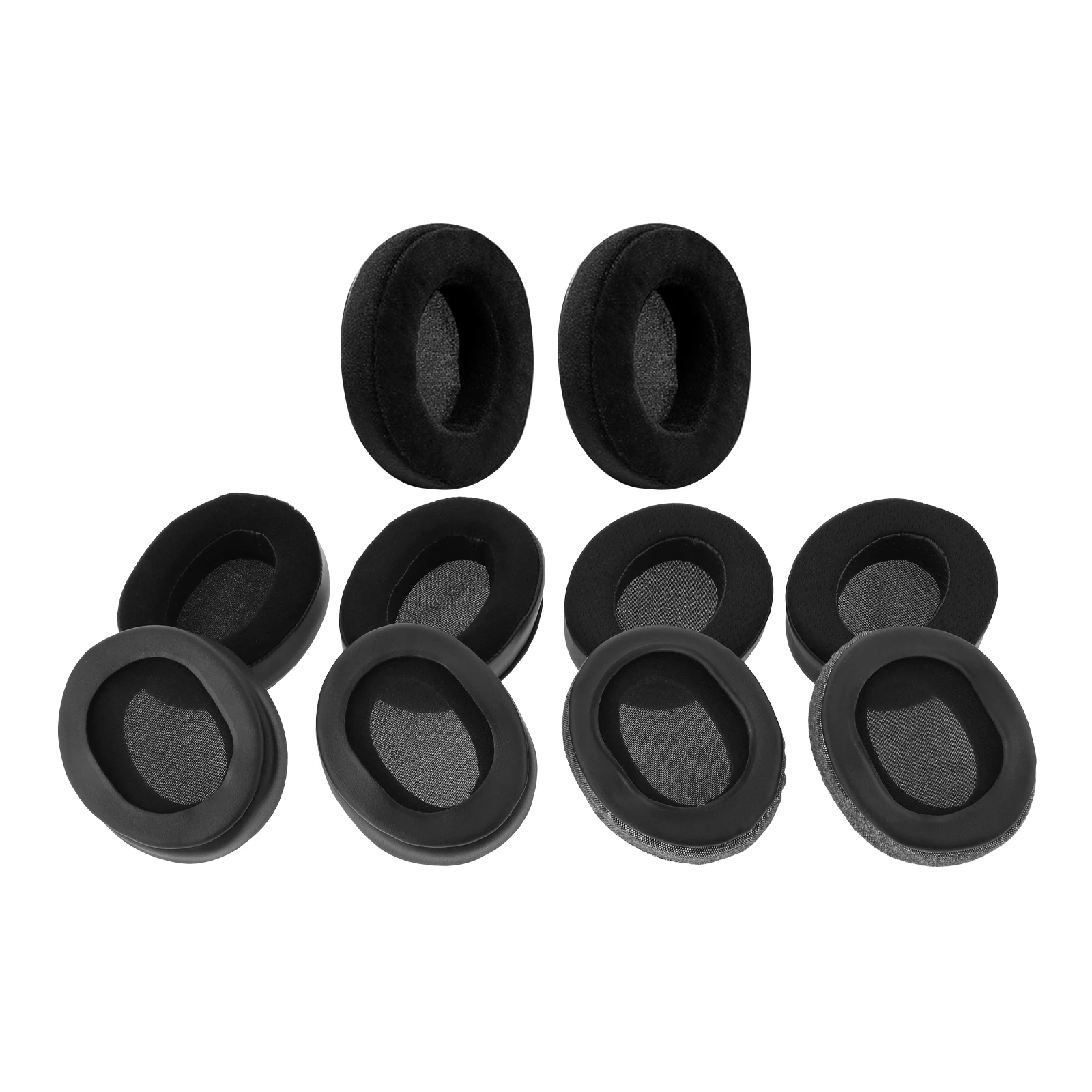 2 pz/paia auricolari auricolari, paraorecchie di ricambio montati sulla testa, per auricolari Brainwavz HM5 Audio Technica ATH M50 ATH-M50x