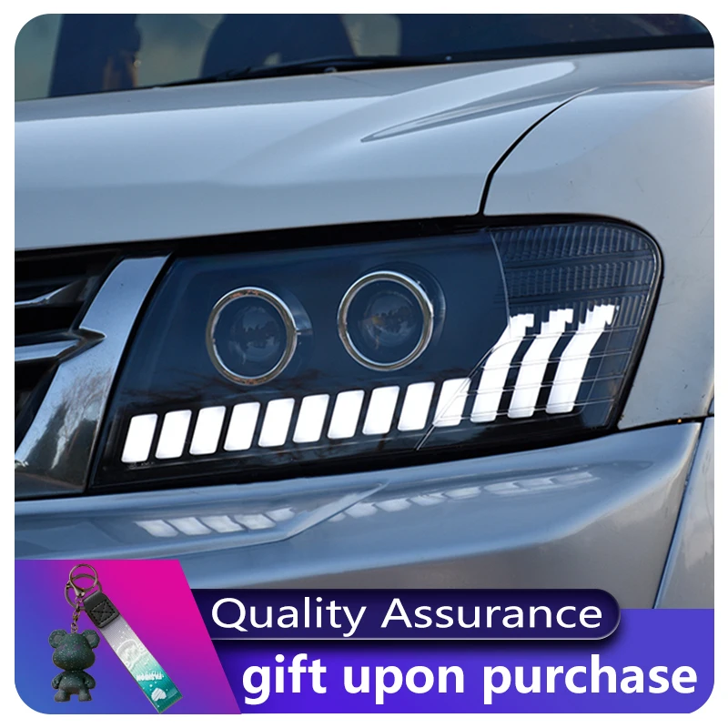 

For Mitsubishi Pajero Montero V73 2000-2012 Year Front Lamp V75 V77 ALL LED Headlight Animation With Moving Turning Signal