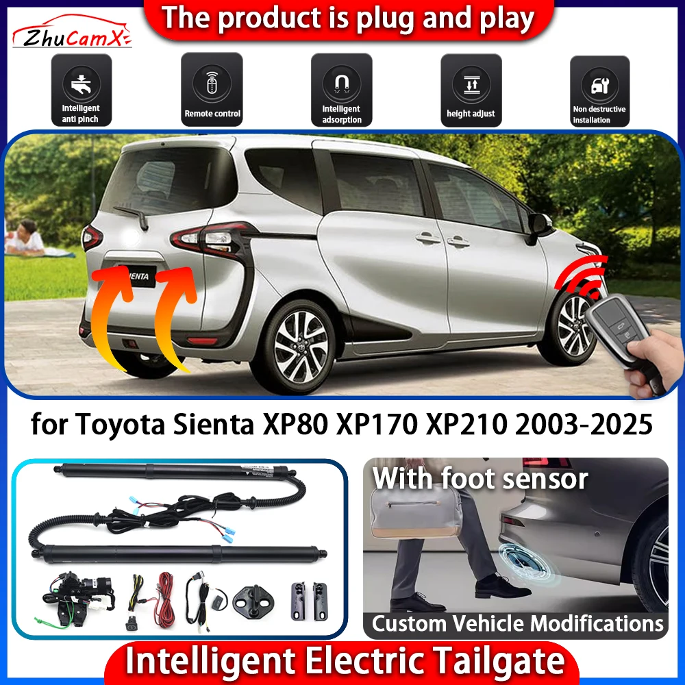 

ZhuCamX Smart Powered Tailgate System for Toyota Sienta XP80 XP170 XP210 2003-2025 Automatic Intelligent Trunk Lift Control Kit