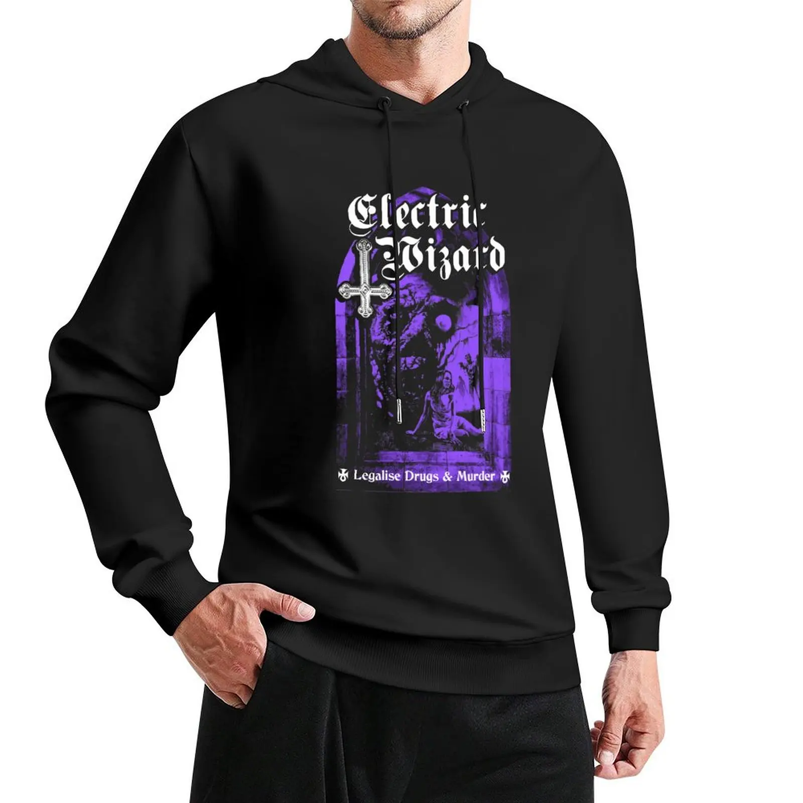 Electric Wizard - Legalise it Pullover Hoodie korean style clothes men's clothes men's coat streetwear men new in hoodies