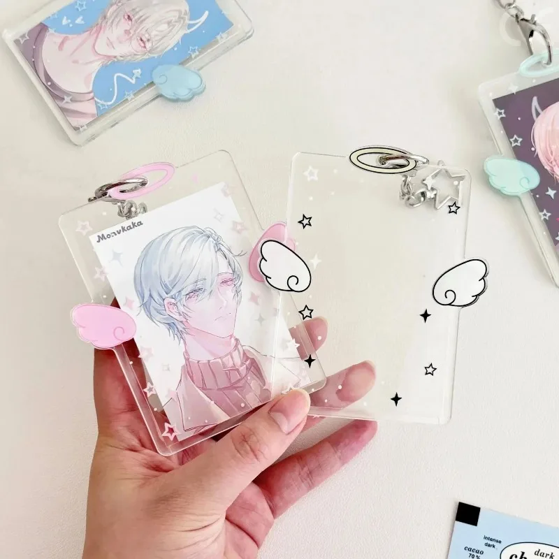 

Зажим для карточек, рукав-брелок, прозрачный акриловый идентификационный бейдж, фоторамка для альбома, удобная и практичная для выхода на выход