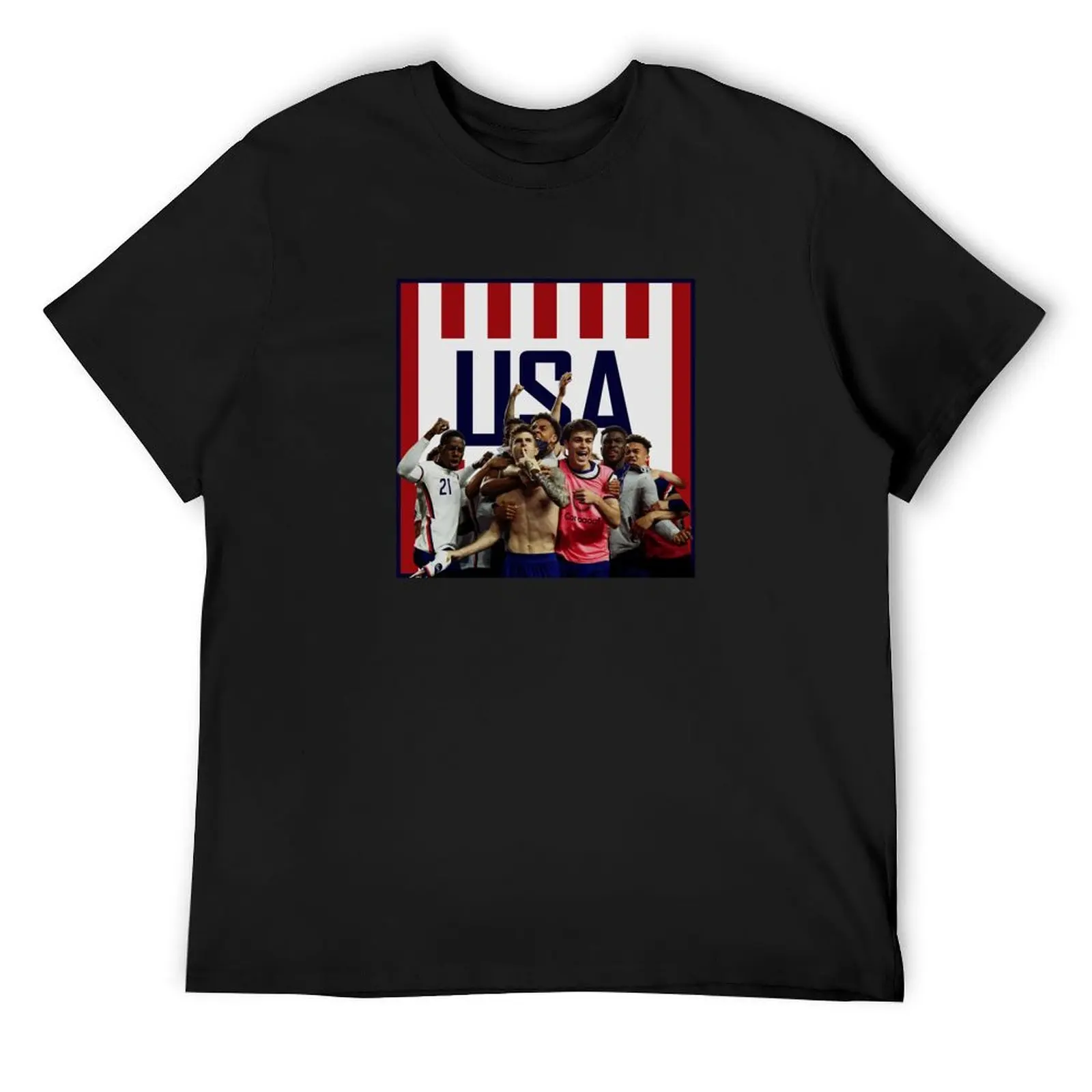 USA Soccer with Pulisic Celebration T-Shirt anime figures anime custom shirt mens t shirts pack