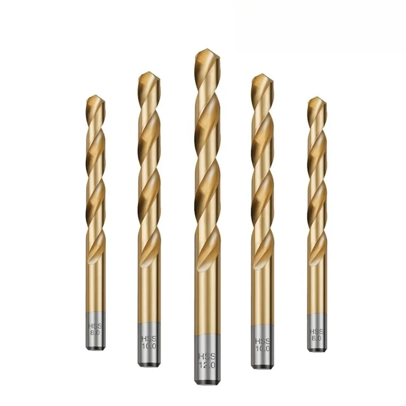 M0.5 M0.6 M0.7 M0.8 M0.9 ~ M12 titanio acero de alta velocidad HSS broca helicoidal Metal aluminio cobre acero inoxidable herramienta para agujeros de madera