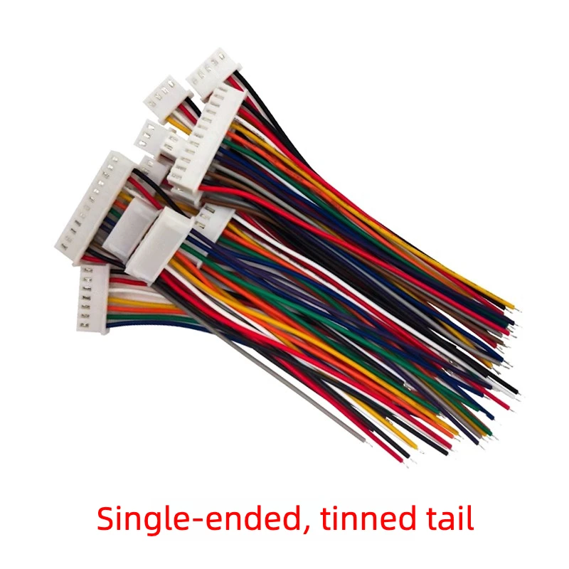 10PCS 1.0 1.25 1.5 2.0 2.54  XH2.54mm Single/Double head female plug connector with wire 2/3/4/5/6/7/8/9/10/11/12Pin
