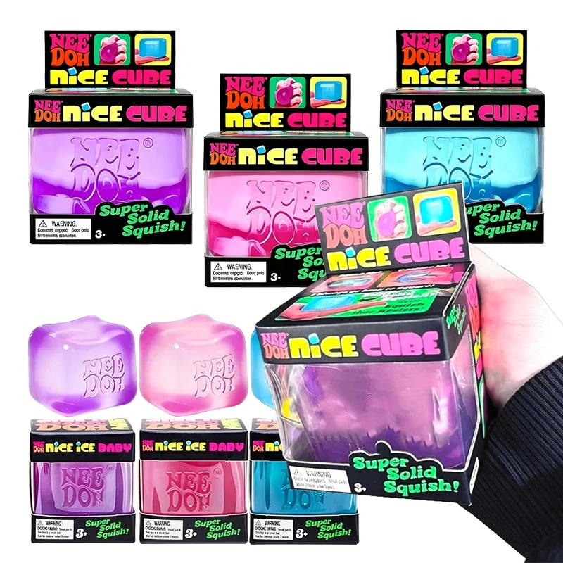Needoh Nice Ice Two Types Size Maltose Squeeze Squishy Toy Soft Slow Rebound Anxiety Relief Anti Decompression Play Fidget Toy