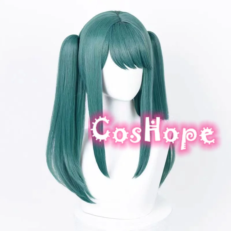 Miku Vampir Cosplay Perücke 42cm Perücke mit doppelten Pferdes chwänzen grüne Perücke Cosplay Anime Cosplay Perücken hitze beständige synthetische Perücken