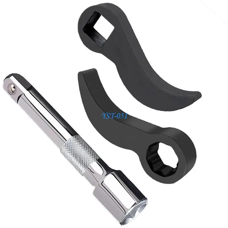 

E15A 3Piece Pry Bar Wrench Adapter Head Removal Tool for Car Repair and Tight Spaces