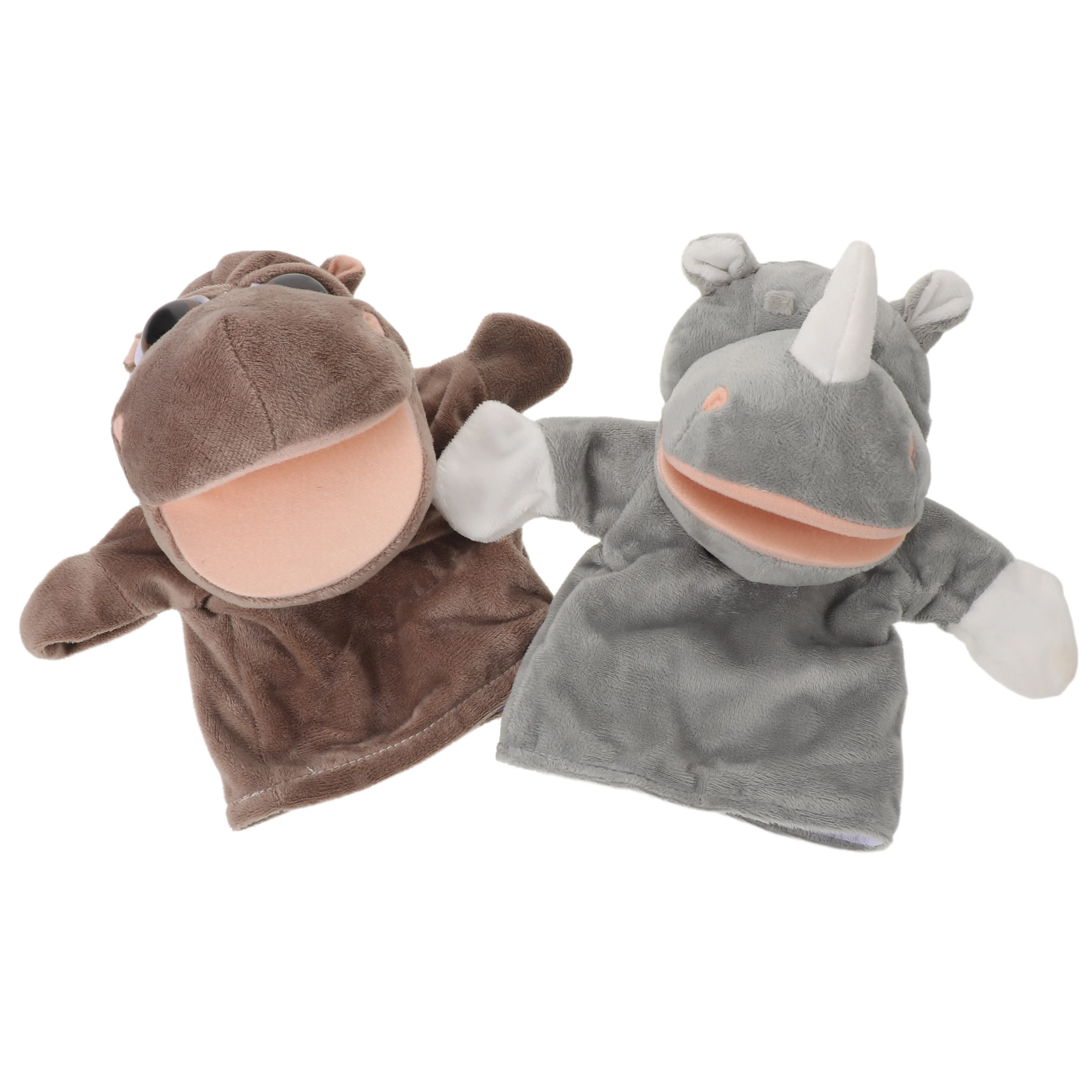 2 stuks zachte simulatie dierenhandpoppen voor kinderen interactieve ouder-kind communicatie roltijd bedtijd avonturen