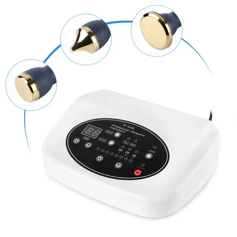 Hot Sale Three Ultrasonic Probes for Facial Body and Eye Facial Massage Spa Use   Machine