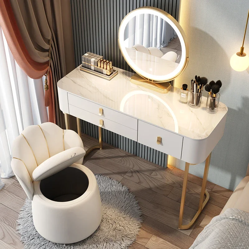 Зеркало, дешевые деревянные туалетные столики для хранения, белые уникальные туалетные столики для макияжа, ящик для девочек, скандинавская мебель для спальни Schminktisch