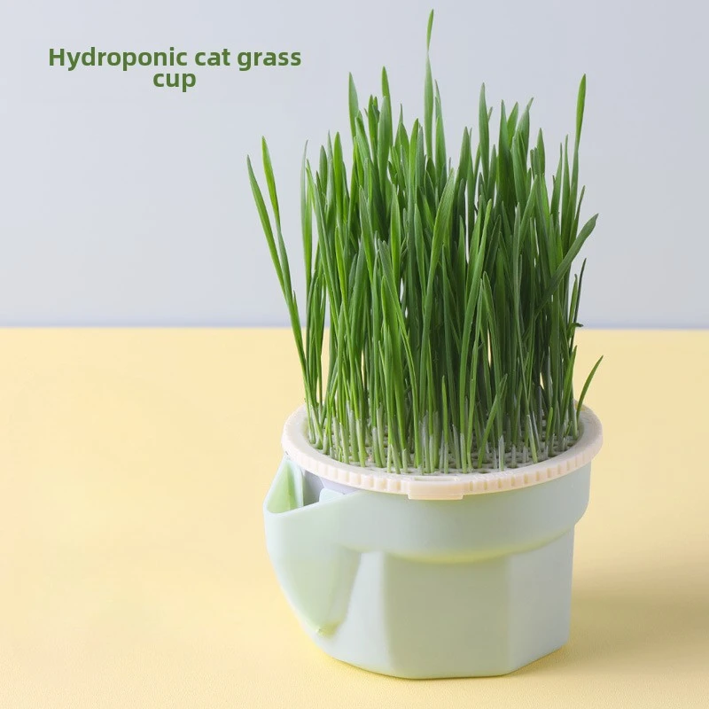

Hierarchical Cat Grass Cup - Soilless Cultivation Container, Reusable Catnip Growing Tray for Seed Germination & Pet Grass Plant
